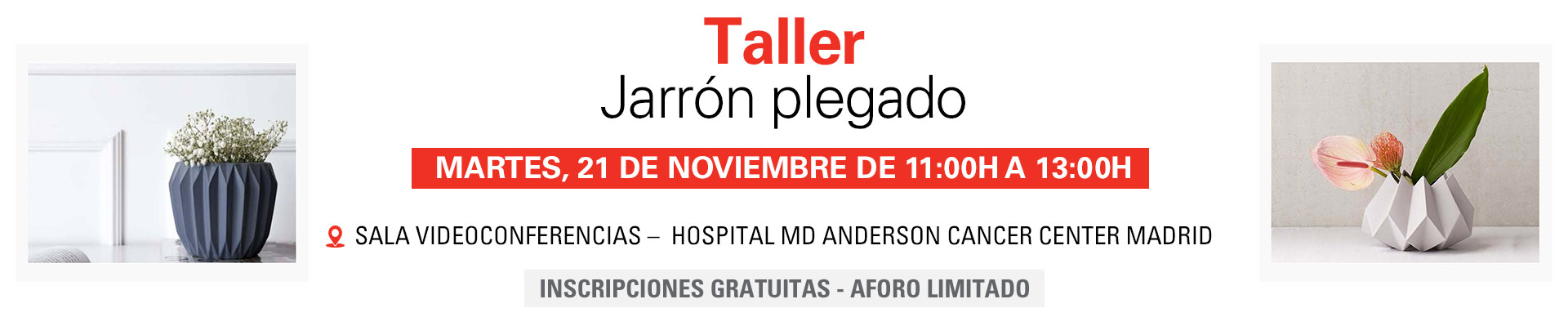 Taller Jarrón plegado