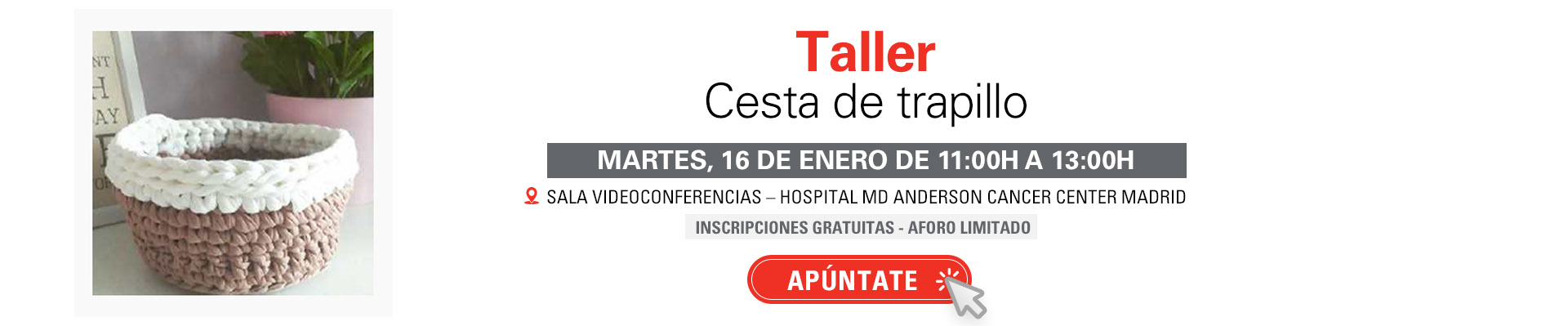 Taller Cesta de trapillo