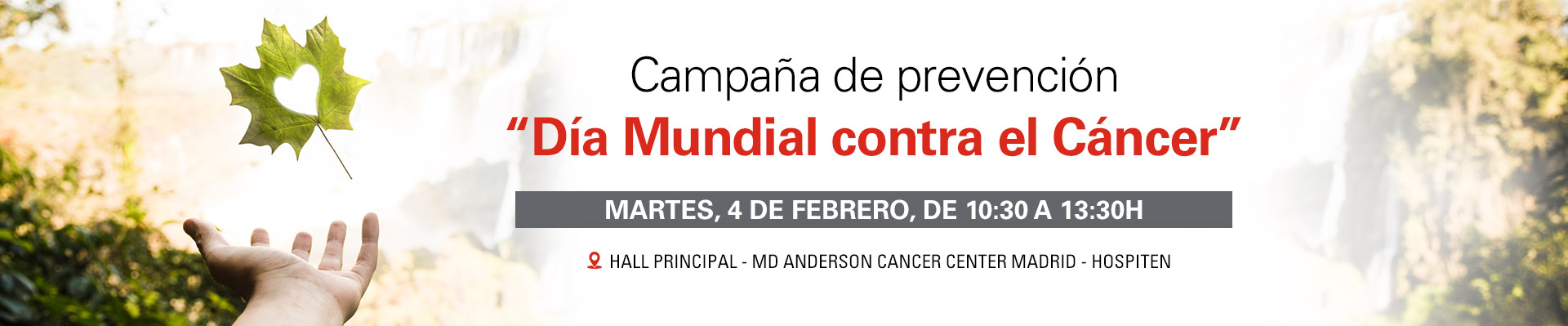 Campaña prevención “Día Mundial contra el Cáncer”