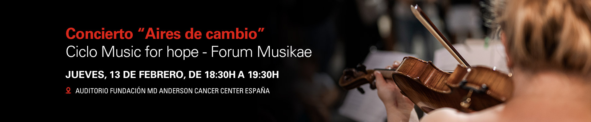 Concierto “Aires de cambio” – Ciclo Music for Hope