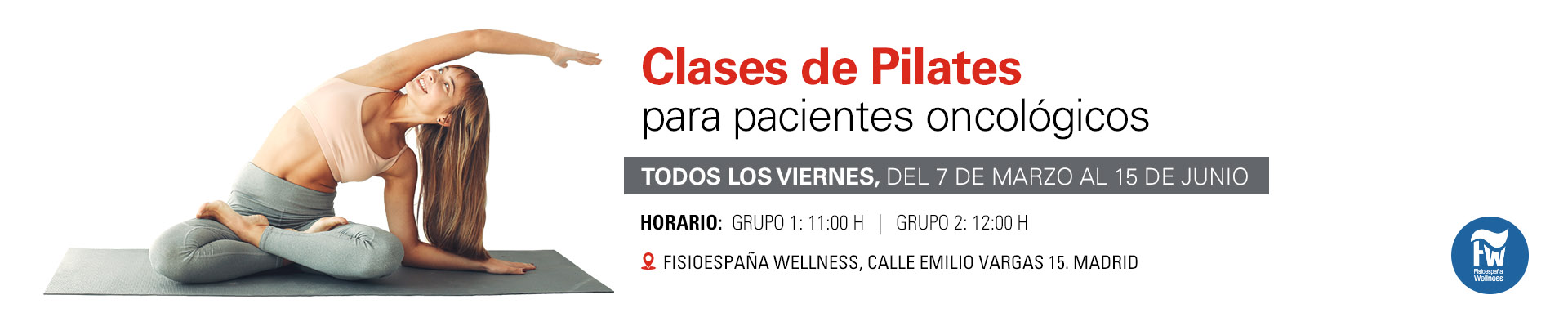 Clases de Pilates para pacientes oncológicos