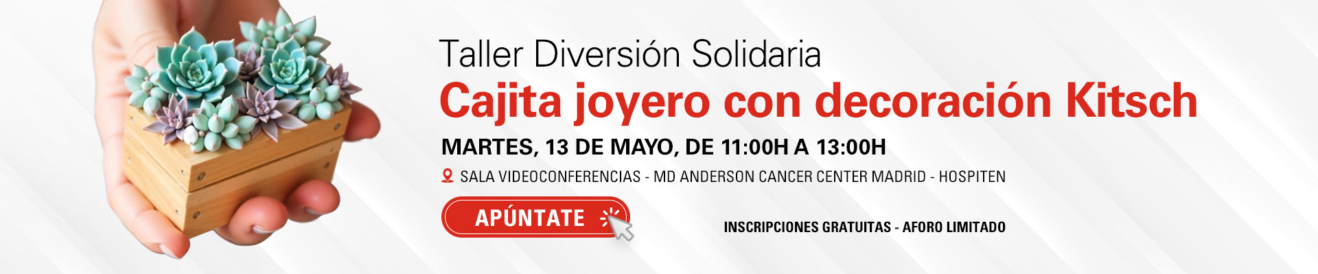 Taller Diversión Solidaria: cajita joyero con decoración Kitsch