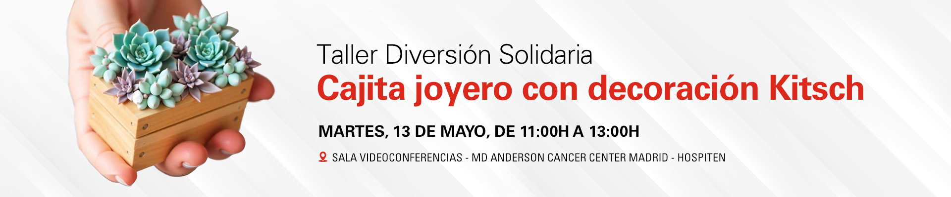 Taller Diversión Solidaria: cajita joyero con decoración Kitsch