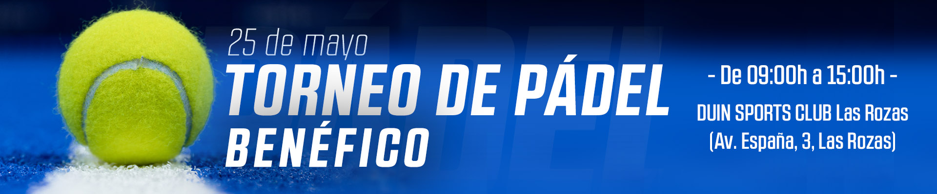 Torneo benéfico de pádel
