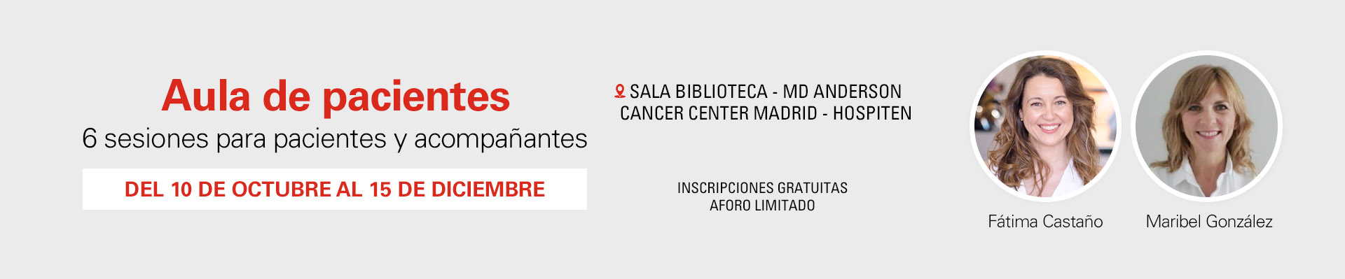 Aula de pacientes: Técnicas de reducción de ansiedad