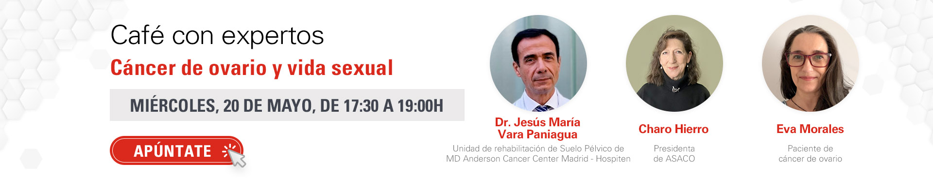 Café con expertos: “Cáncer de ovario y vida sexual”