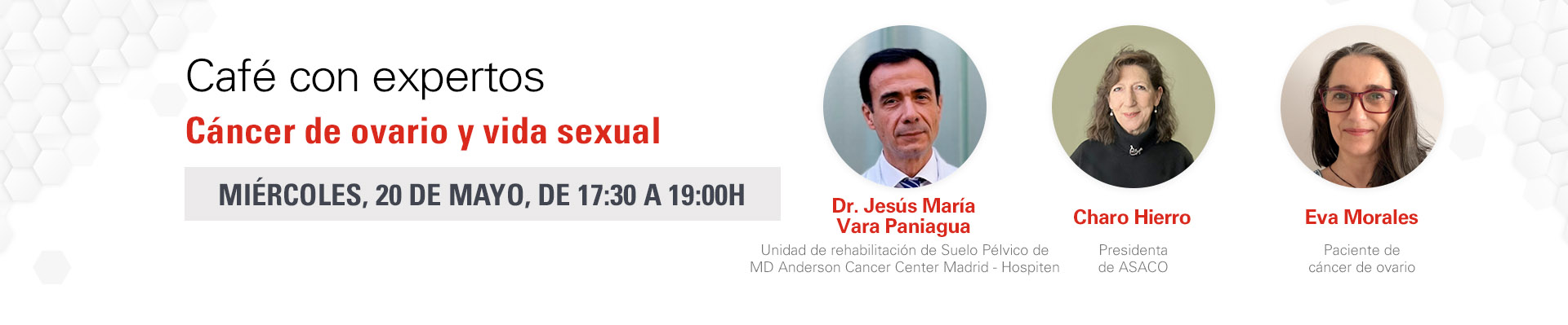 Café con expertos: “Cáncer de ovario y vida sexual”