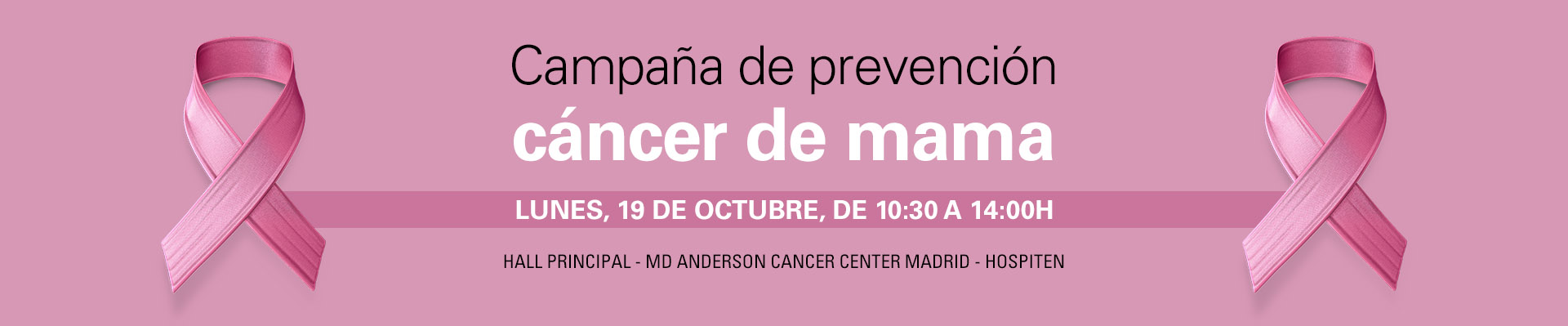 Campaña de prevención: cáncer de mama