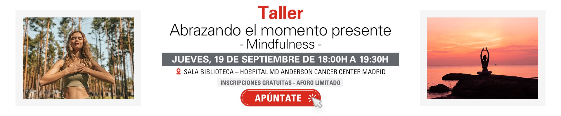 Taller Abrazando el Momento Presente - Mindfulness