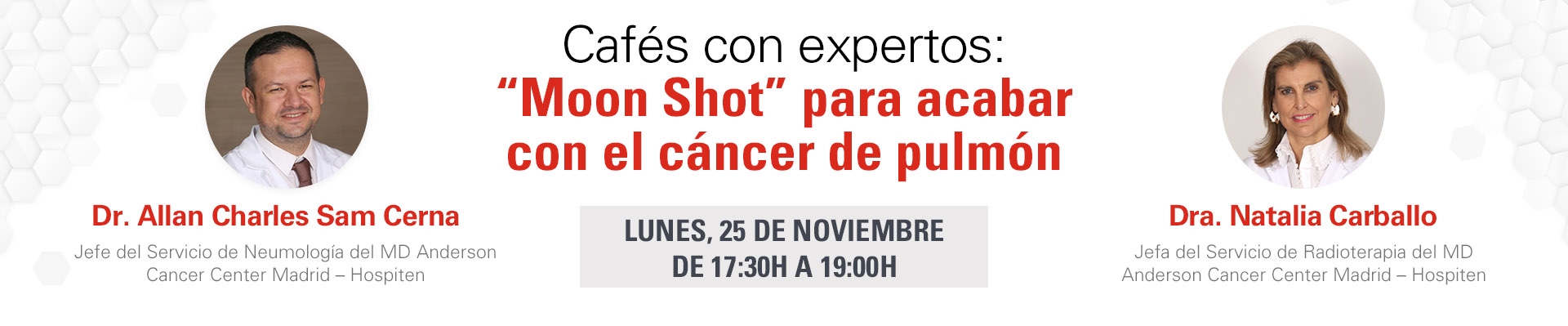 Café con expertos: “Moon Shot” para acabar con el cáncer de pulmón