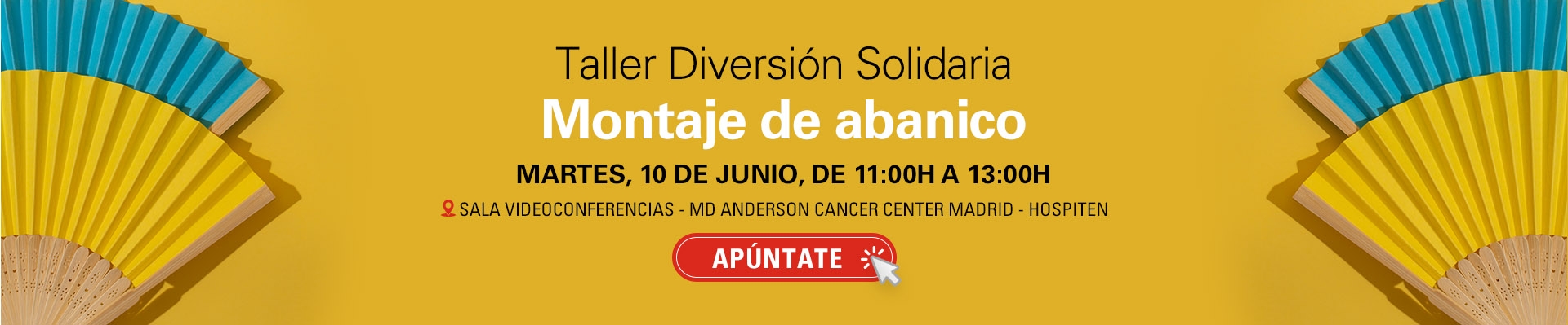 Taller Diversión Solidaria montaje de abanico