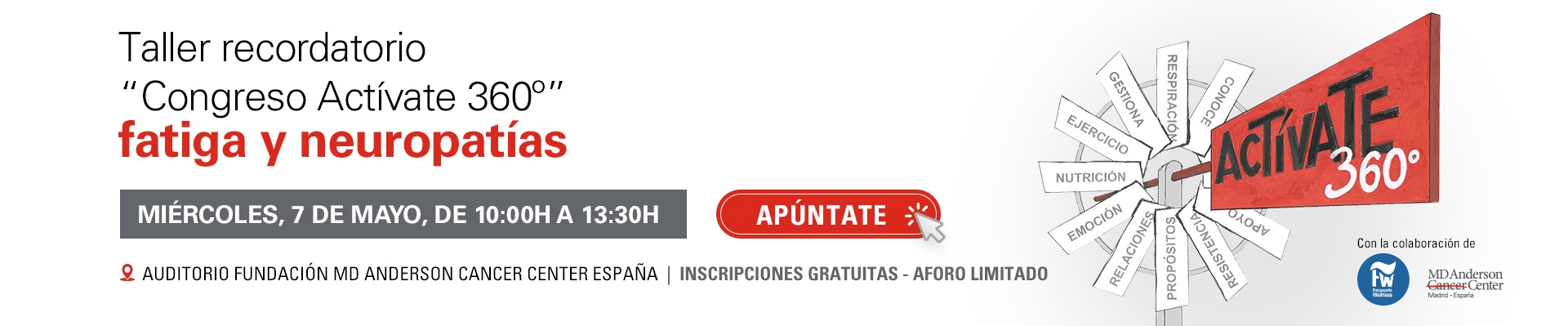 Taller recordatorio “Congreso Actívate 360º”, fatiga y neuropatías