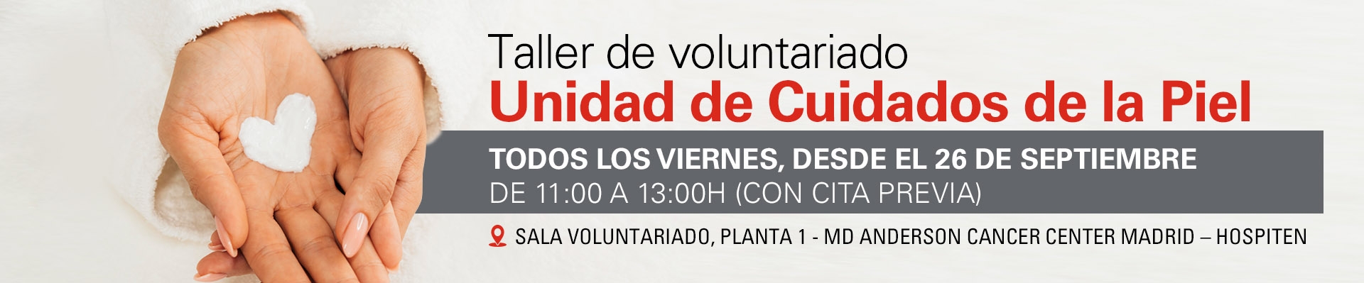 Taller de voluntariado Unidad de Cuidados de la Piel