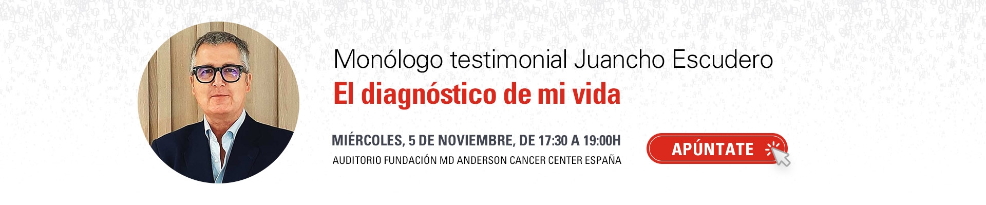 Monólogo testimonial Juancho Escudero: El diagnóstico de mi vida