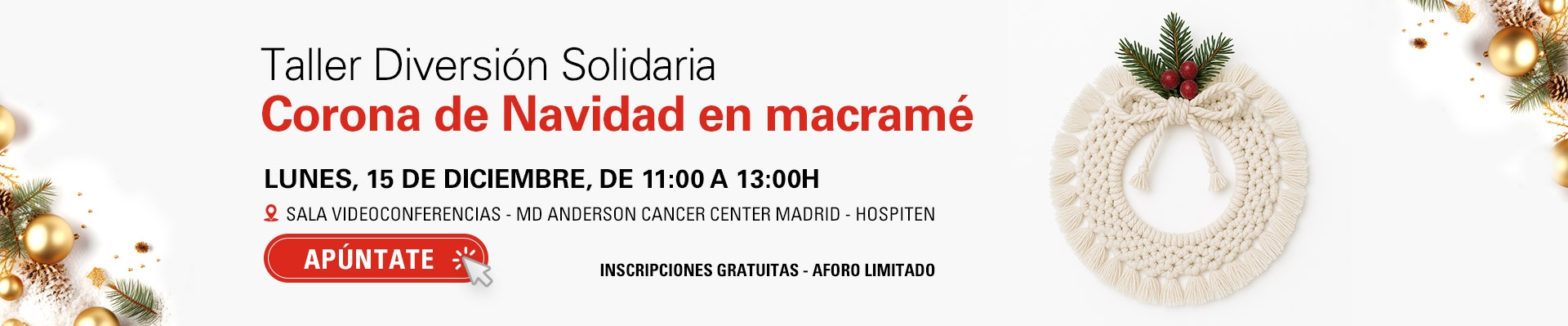 Taller Diversión Solidaria: Corona de Navidad en Macramé