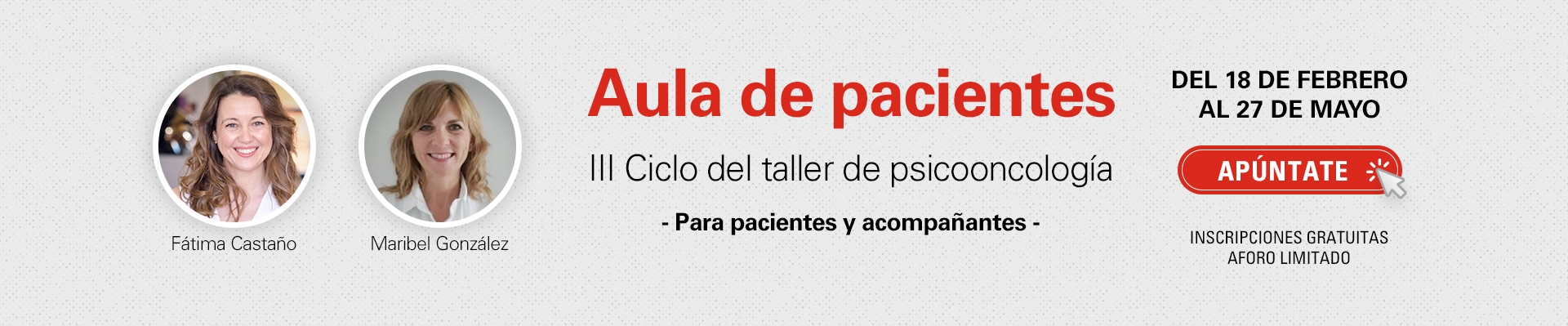 Aula de pacientes  III Ciclo del taller de psicooncología