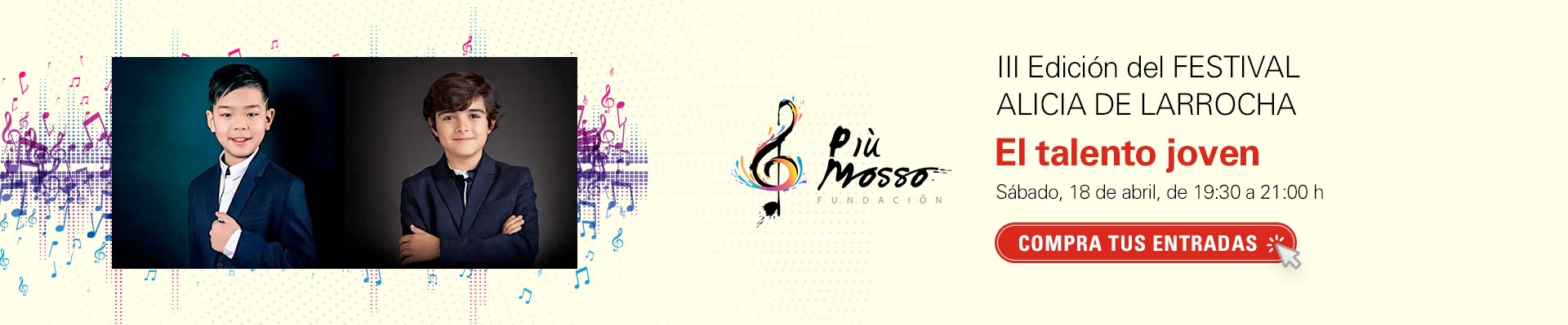 Concierto Fundación Piu Mosso: El talento joven