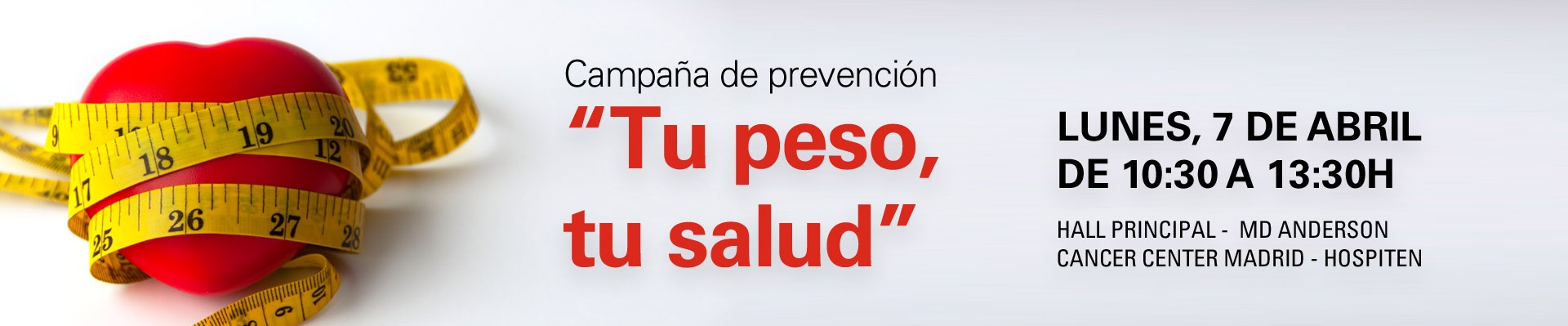 Campaña de prevención “Tu peso, tu salud”