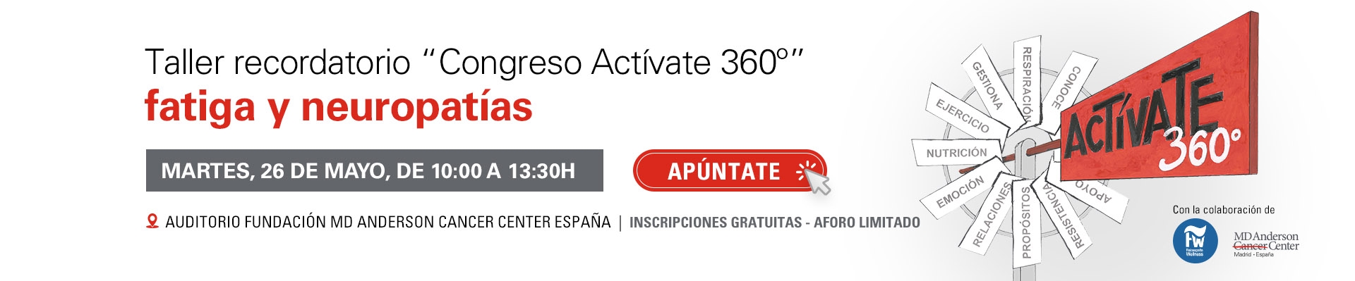 Taller recordatorio “Congreso Actívate 360º”, fatiga y neuropatías