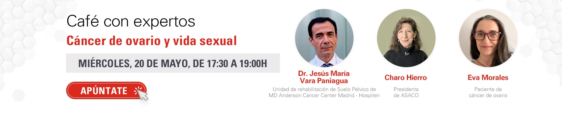Café con expertos: Vacunación: Cáncer de ovario y vida sexual