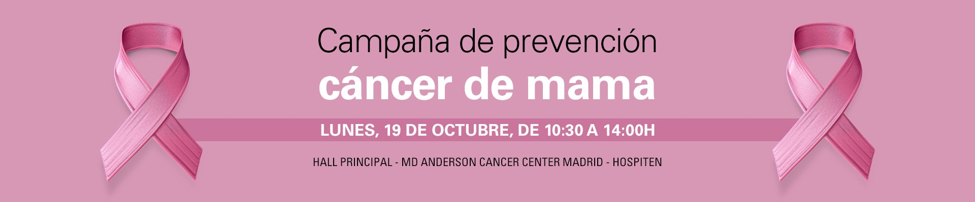 Campaña de prevención: cáncer de mama