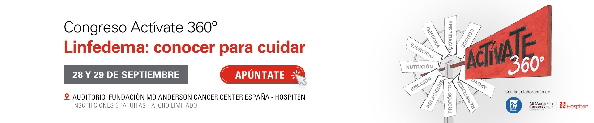 Congreso Actívate 360: “Linfedema: conocer para cuidar”