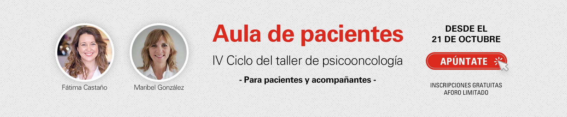 Aula de pacientes  IV Ciclo del taller de psicooncología