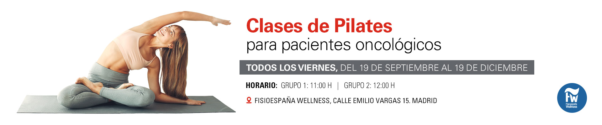 Clases de Pilates  para pacientes oncológicos