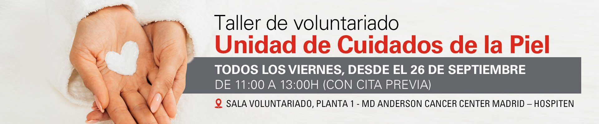Taller de voluntariado Unidad de Cuidados de la Piel