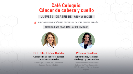 Café Coloquio: Cáncer de cabeza y cuello