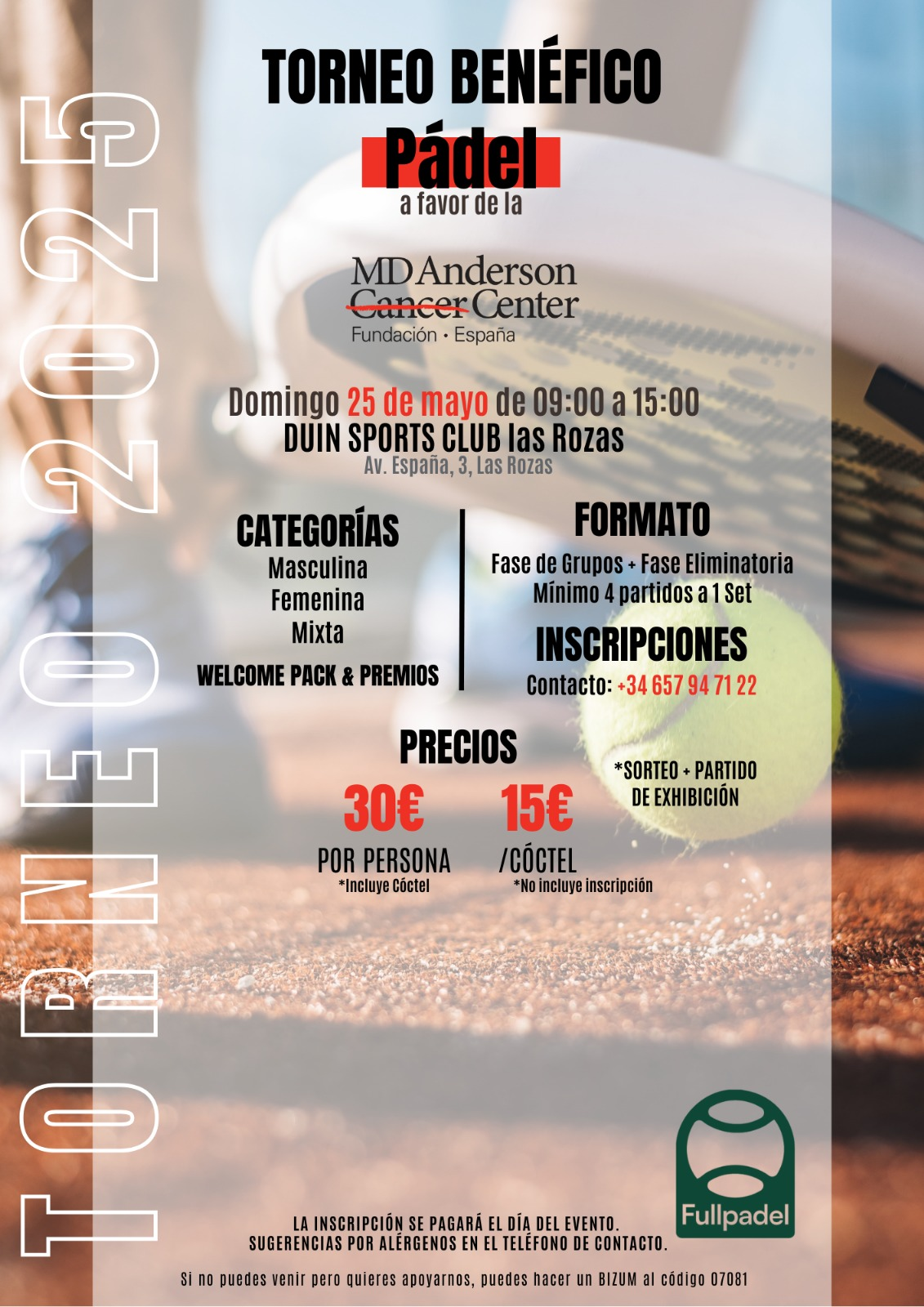 Torneo benéfico padel